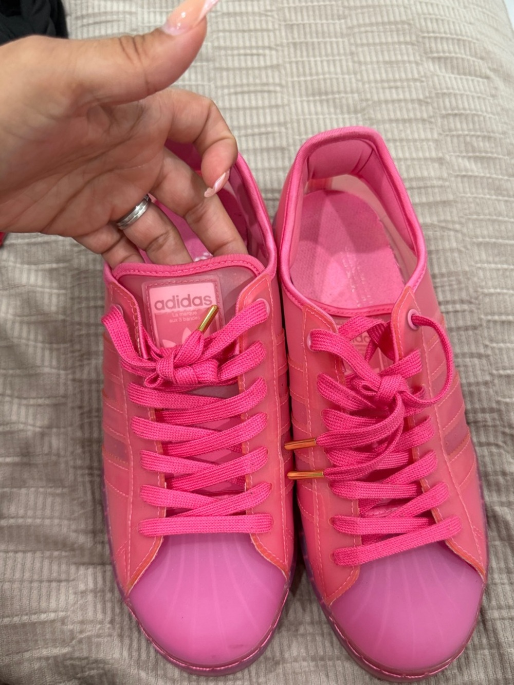 adidas Women's Bright Pink Low-Top Sneakers